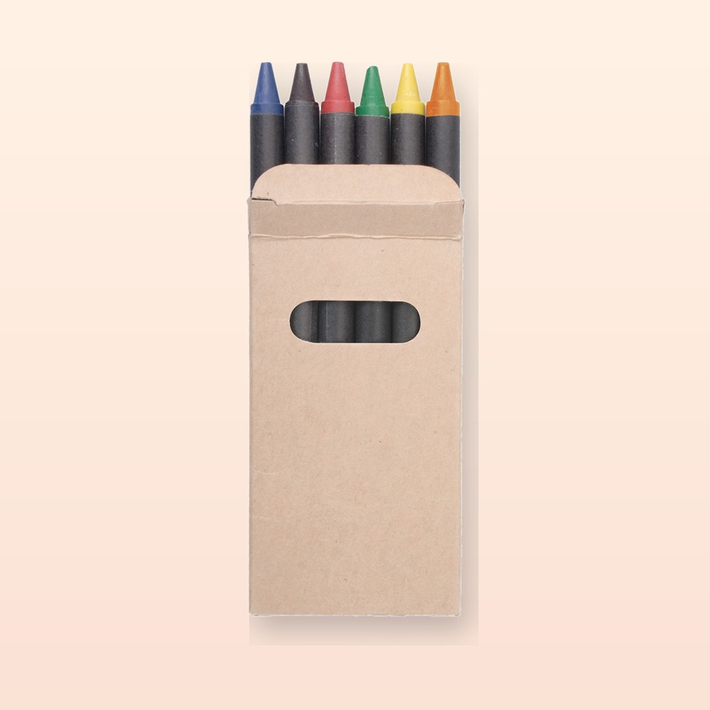 set di 6 pastelli - nero - beige