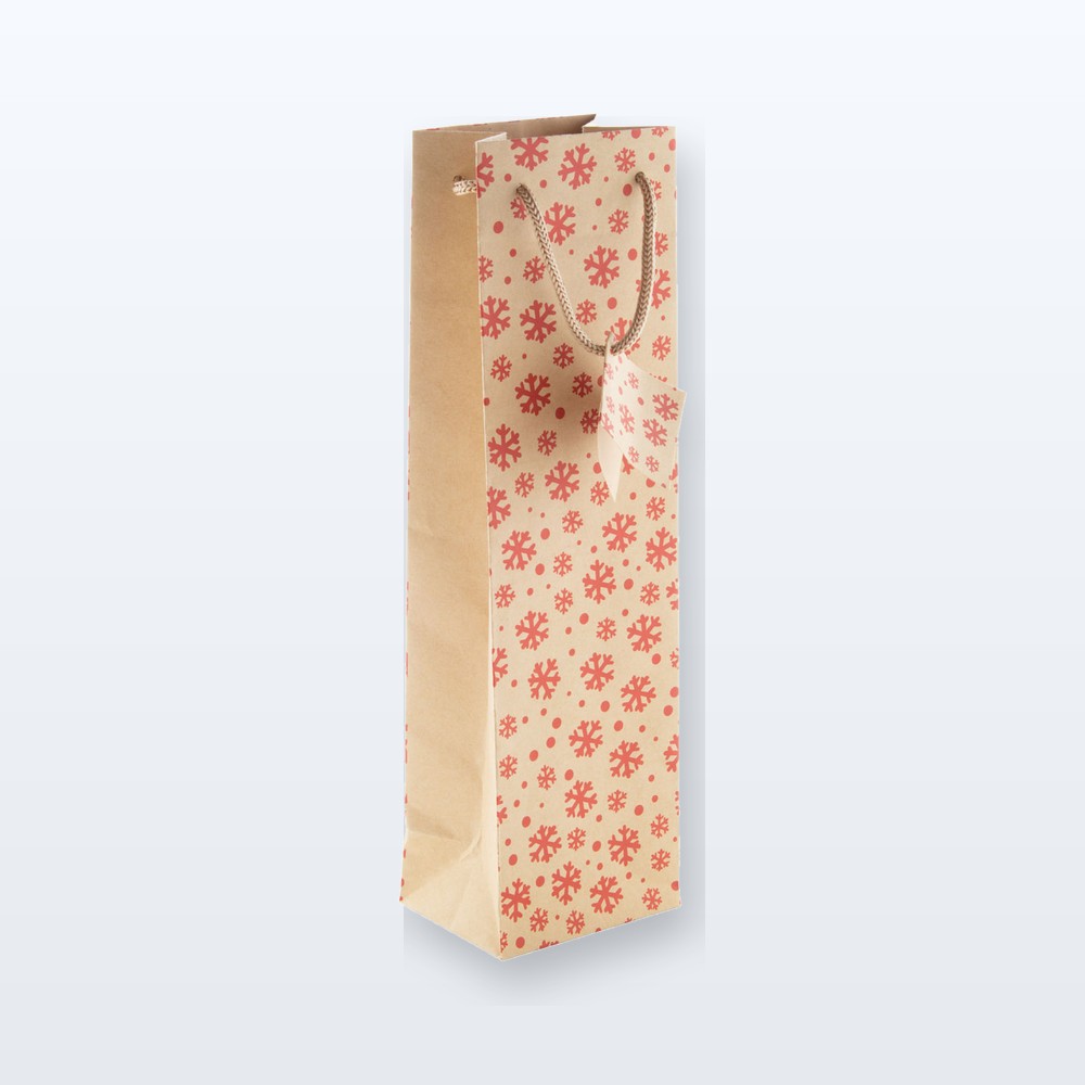 Borsa Natalizia per vino - naturale - rosso