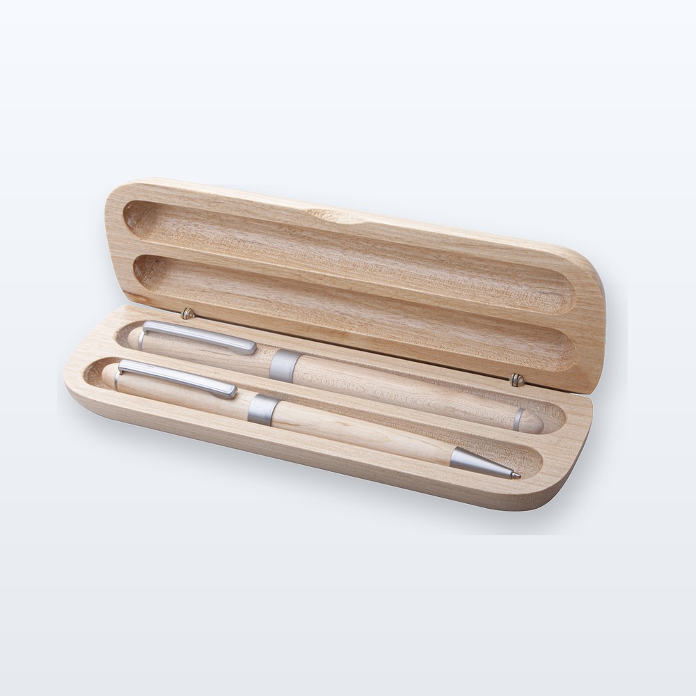set penne in legno - naturale