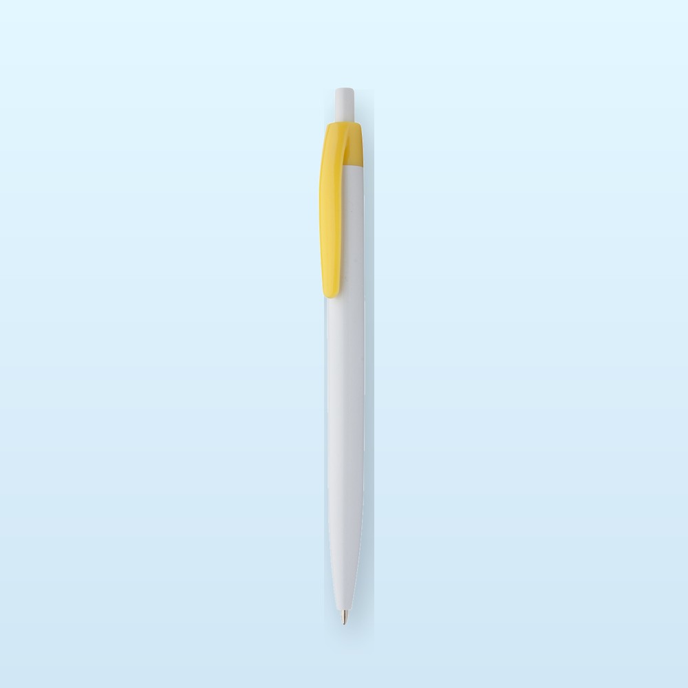 penna a sfera - giallo - bianco