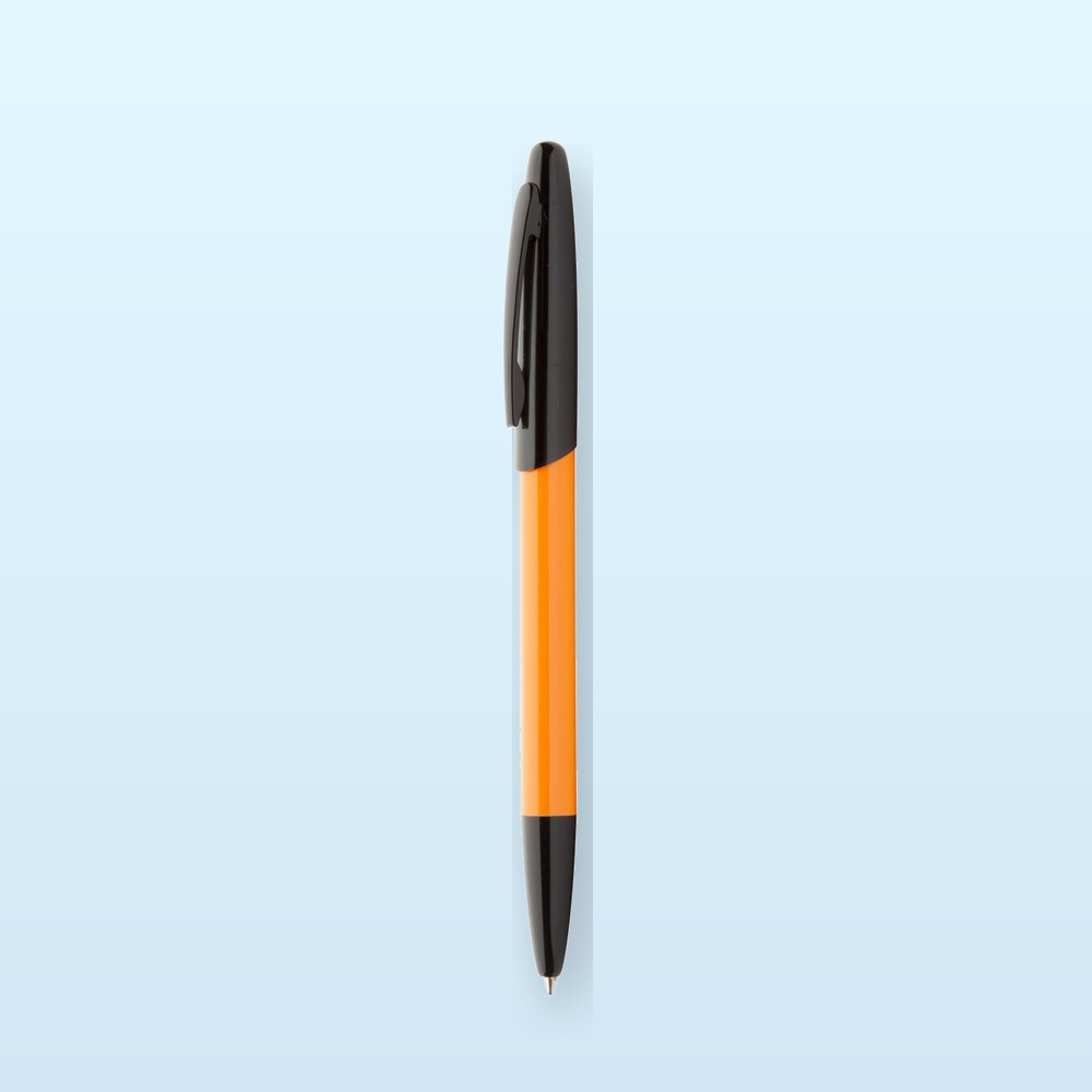 penna a sfera - arancione - nero