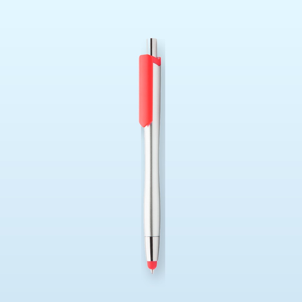 penna a sfera capacitiva - rosso - argento