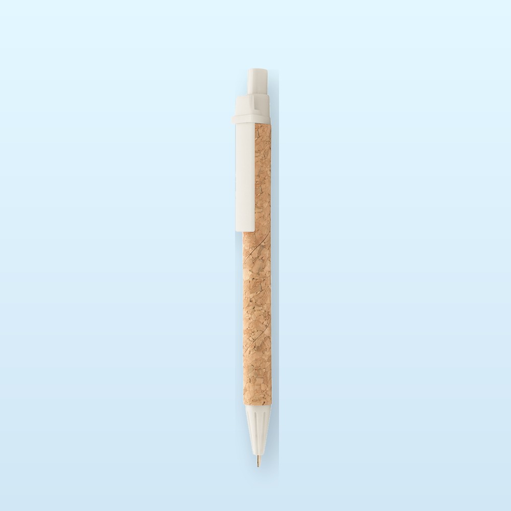 penna a sfera - bianco - naturale