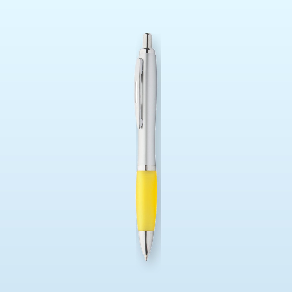 penna a sfera - giallo - argento