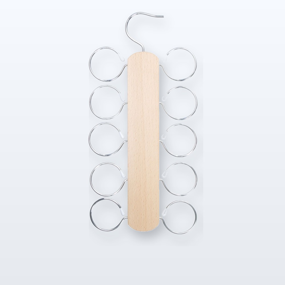 porta sciarpa - naturale - argento