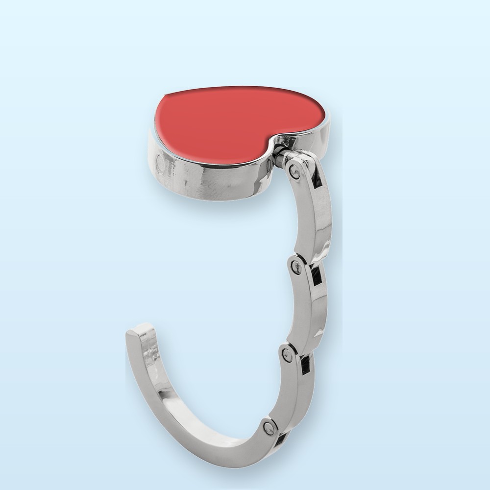 gancio borsa - rosso - argento
