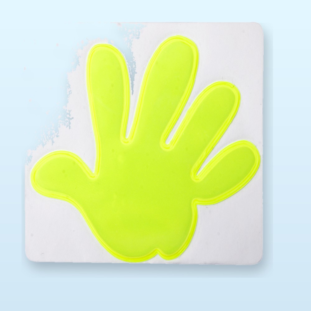 adesivo riflettente, mano - giallo