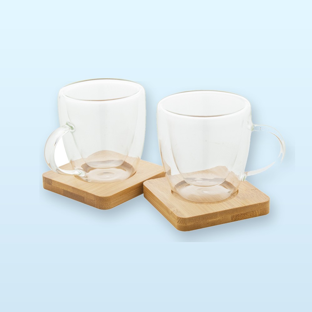 Set tazzine caffè espresso - trasparente - naturale