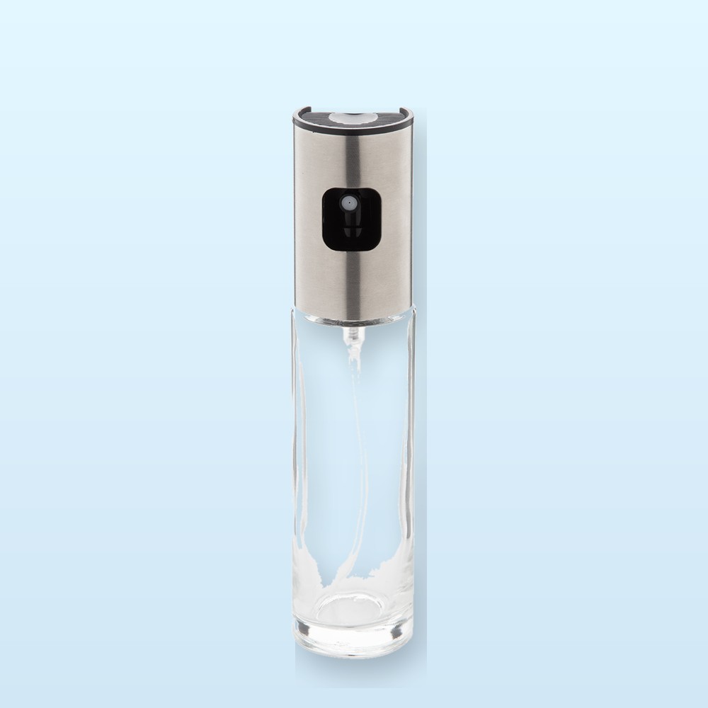 erogatore d'olio spray - trasparente - argento