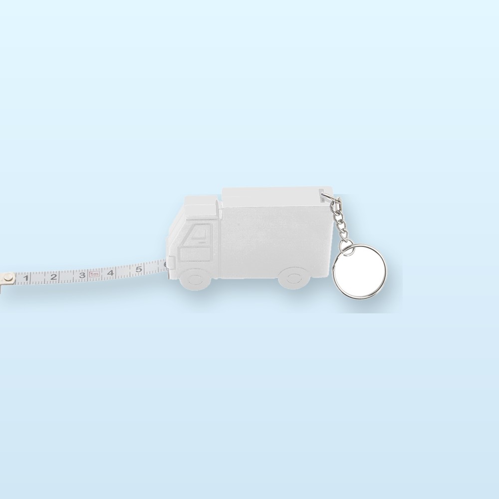 portachiavi camion con flessometro - bianco