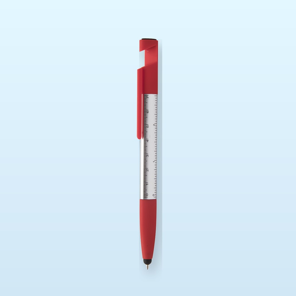 penna a sfera capacitiva - rosso - argento