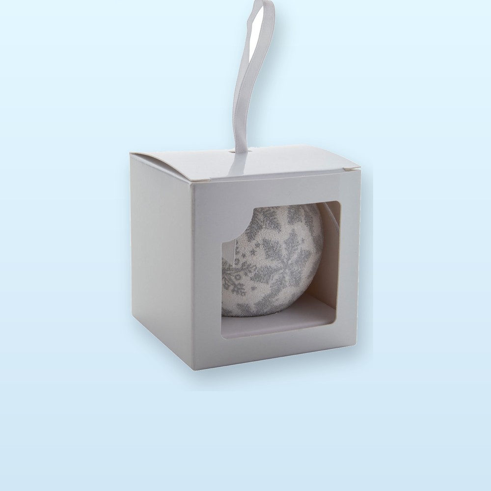 decorazione albero Natale, stella - argento - bianco