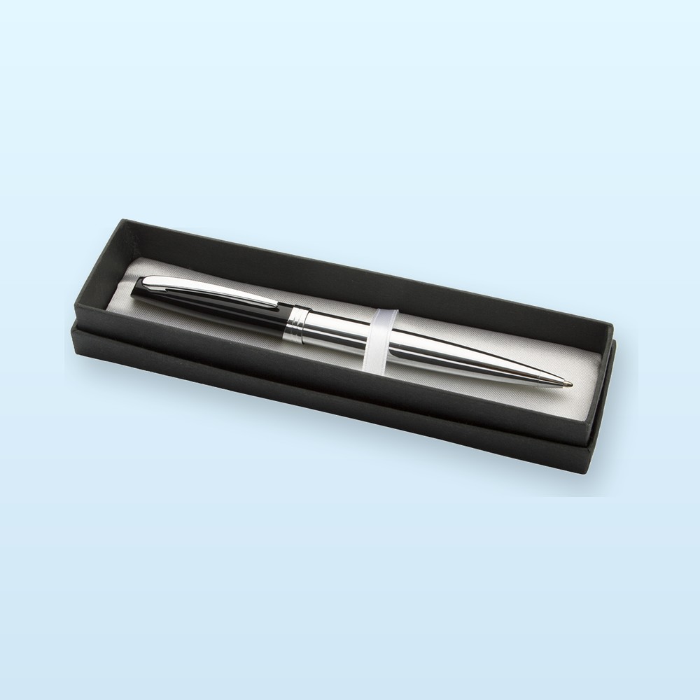 penna a sfera - argento - nero