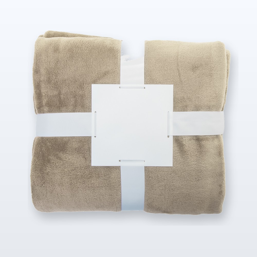 Coperta in flanella RPET - beige