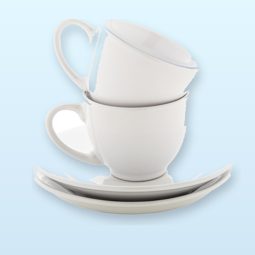 set tazzine da caffè - bianco