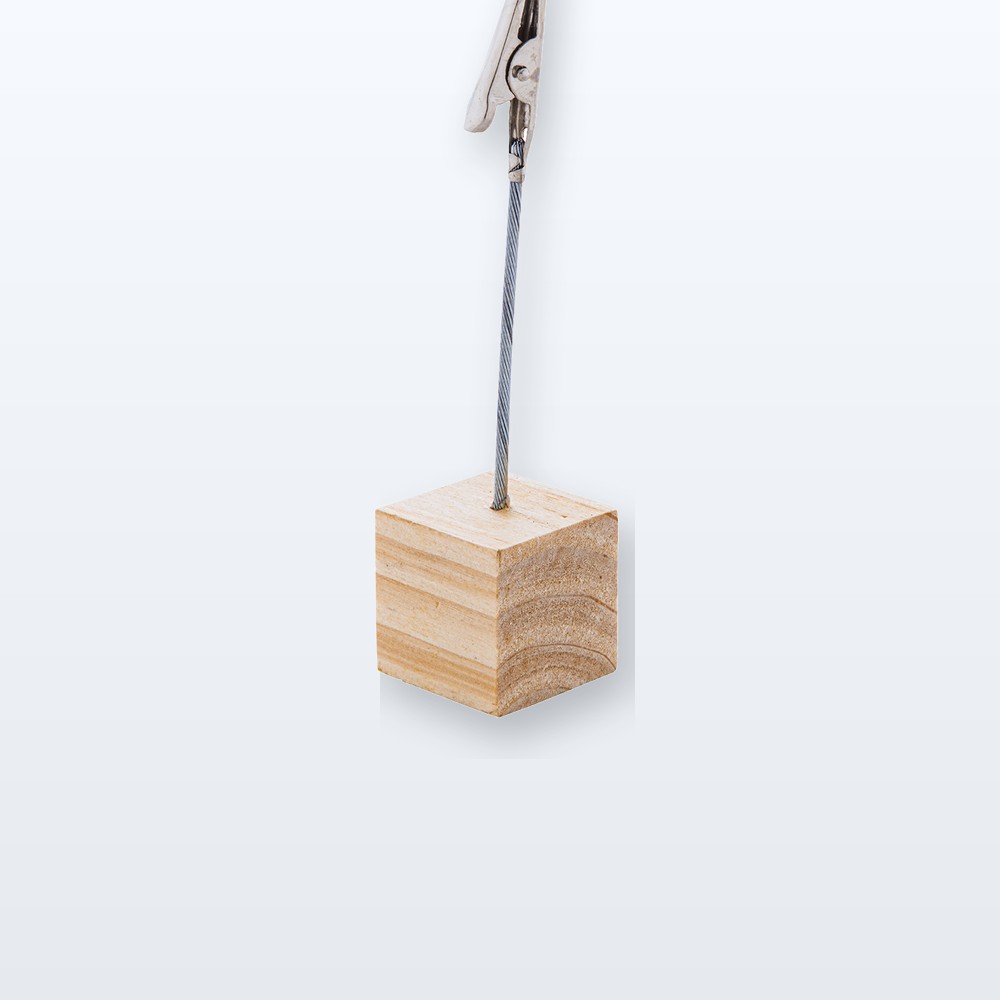 clip porta biglietti - naturale