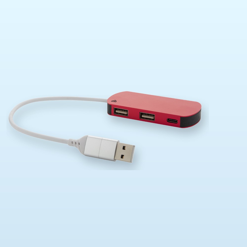 USB hub - rosso