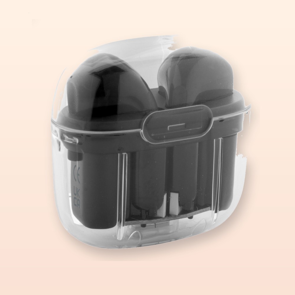 Auricolari wireless trasparenti RABS - nero