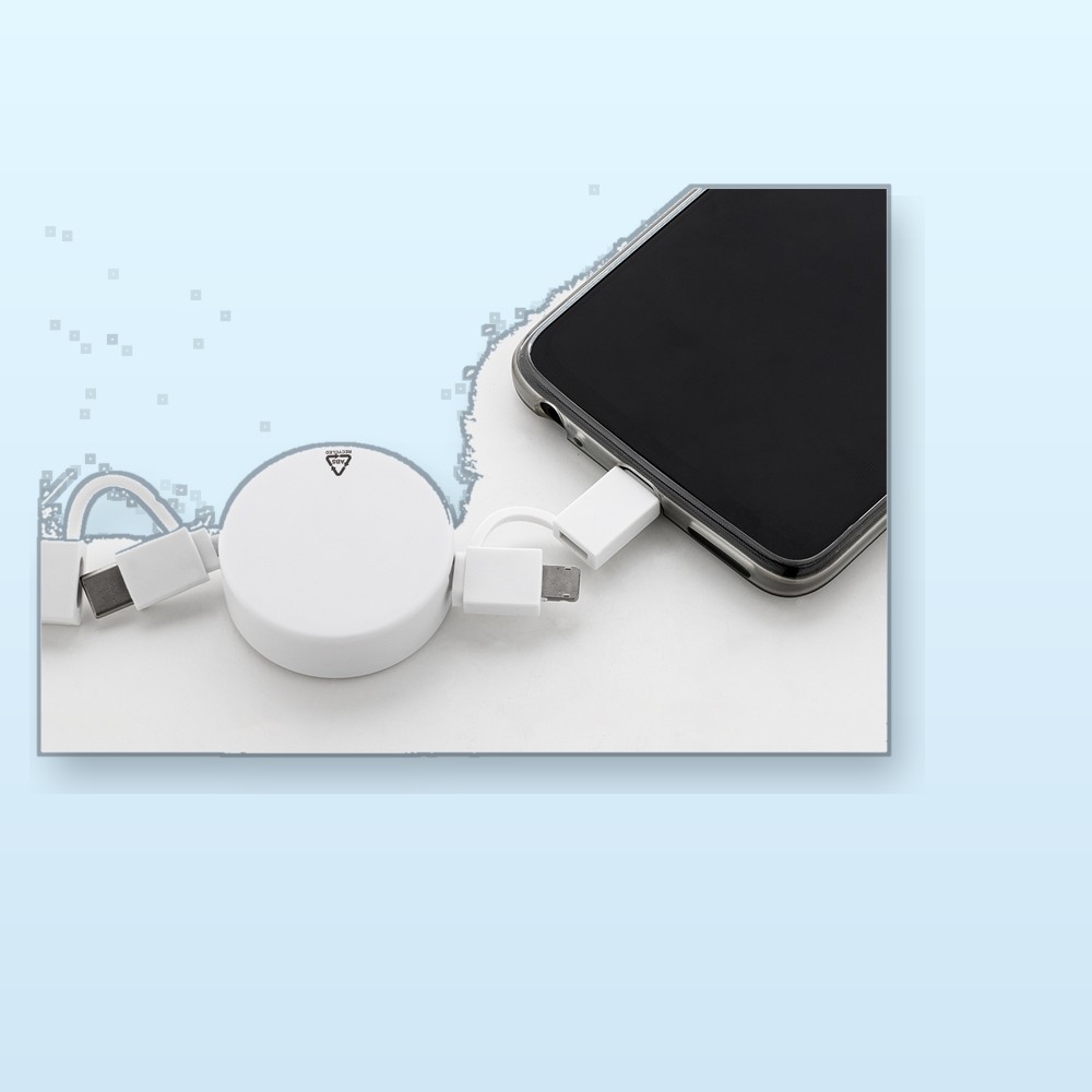 Caricatore USB C in RABS - bianco