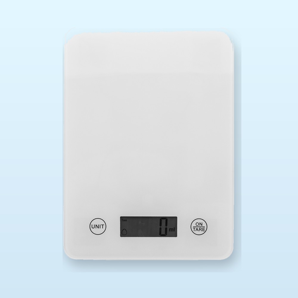 bilancia da cucina con batteria ricaricabile - bianco