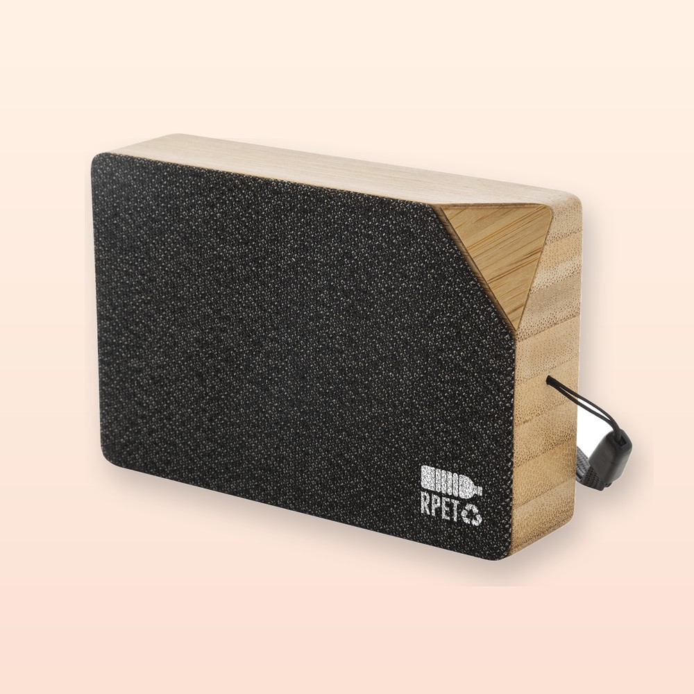 Cassa solare wireless - nero - naturale