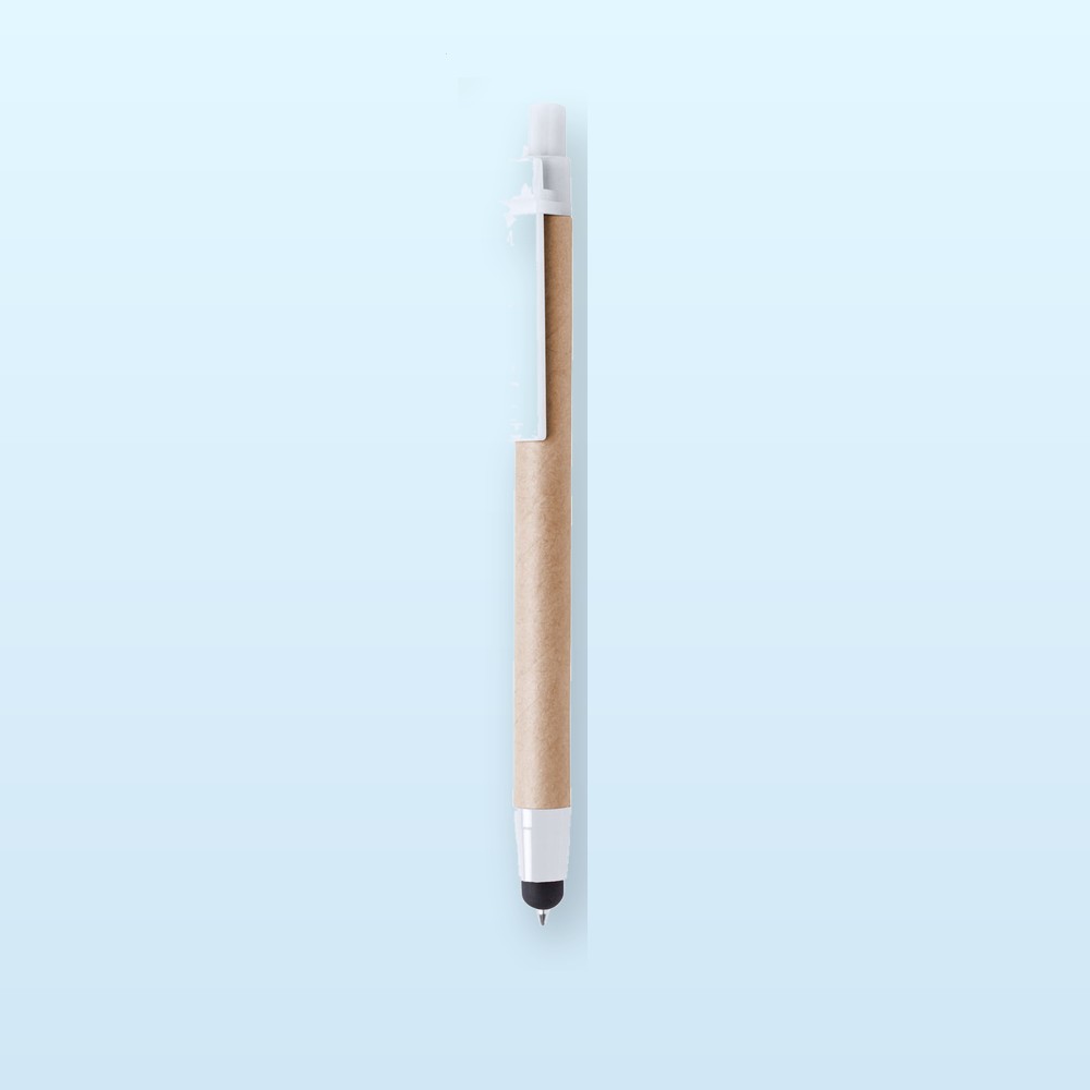 penna a sfera capacitiva - bianco - naturale
