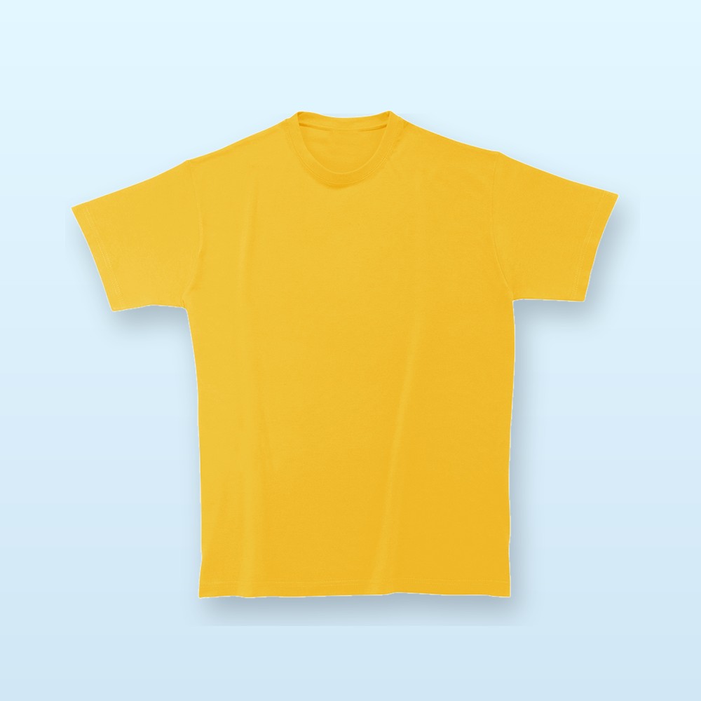 T-shirt in cotone pesante - giallo - XXL