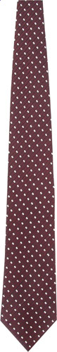 cravatta - marrone/ rosso scuro