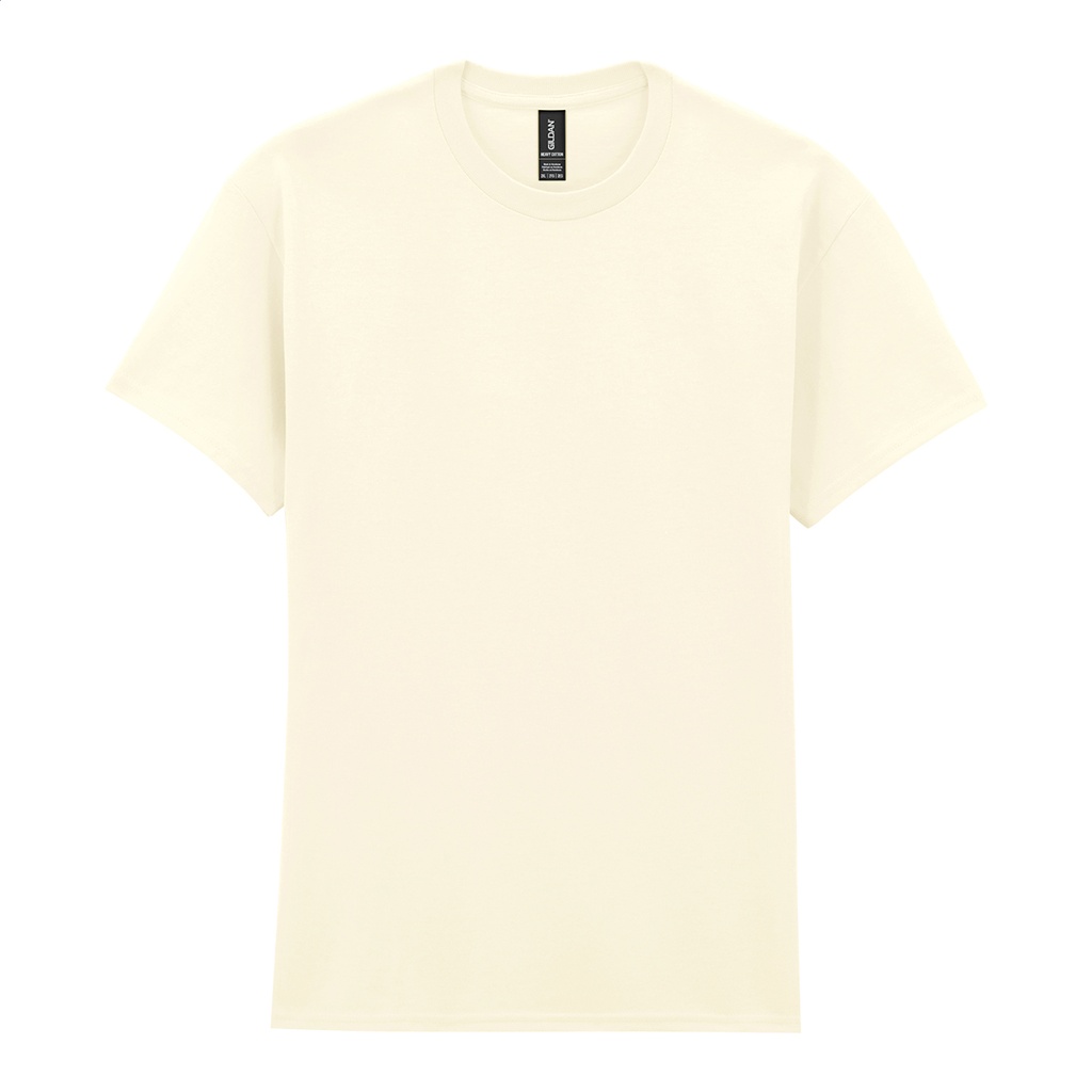 T-shirt in cotone pesante - beige - L