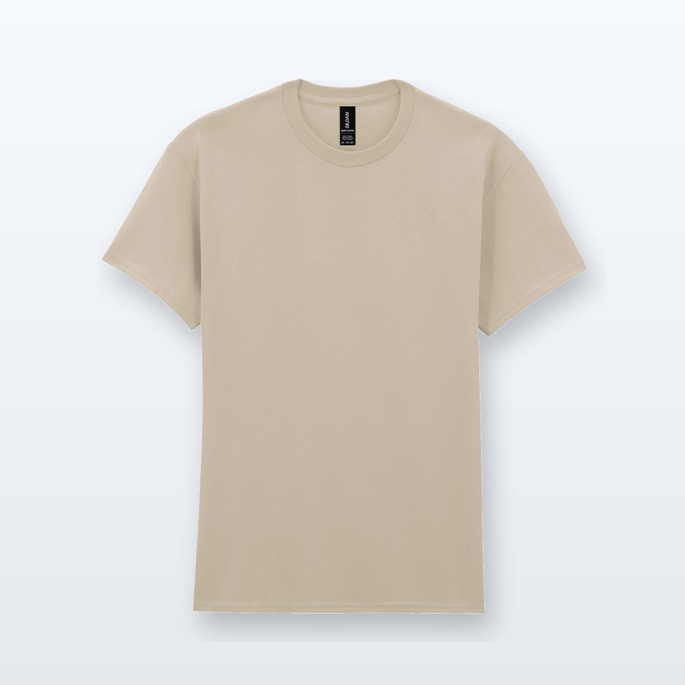 T-shirt in cotone pesante - naturale - M