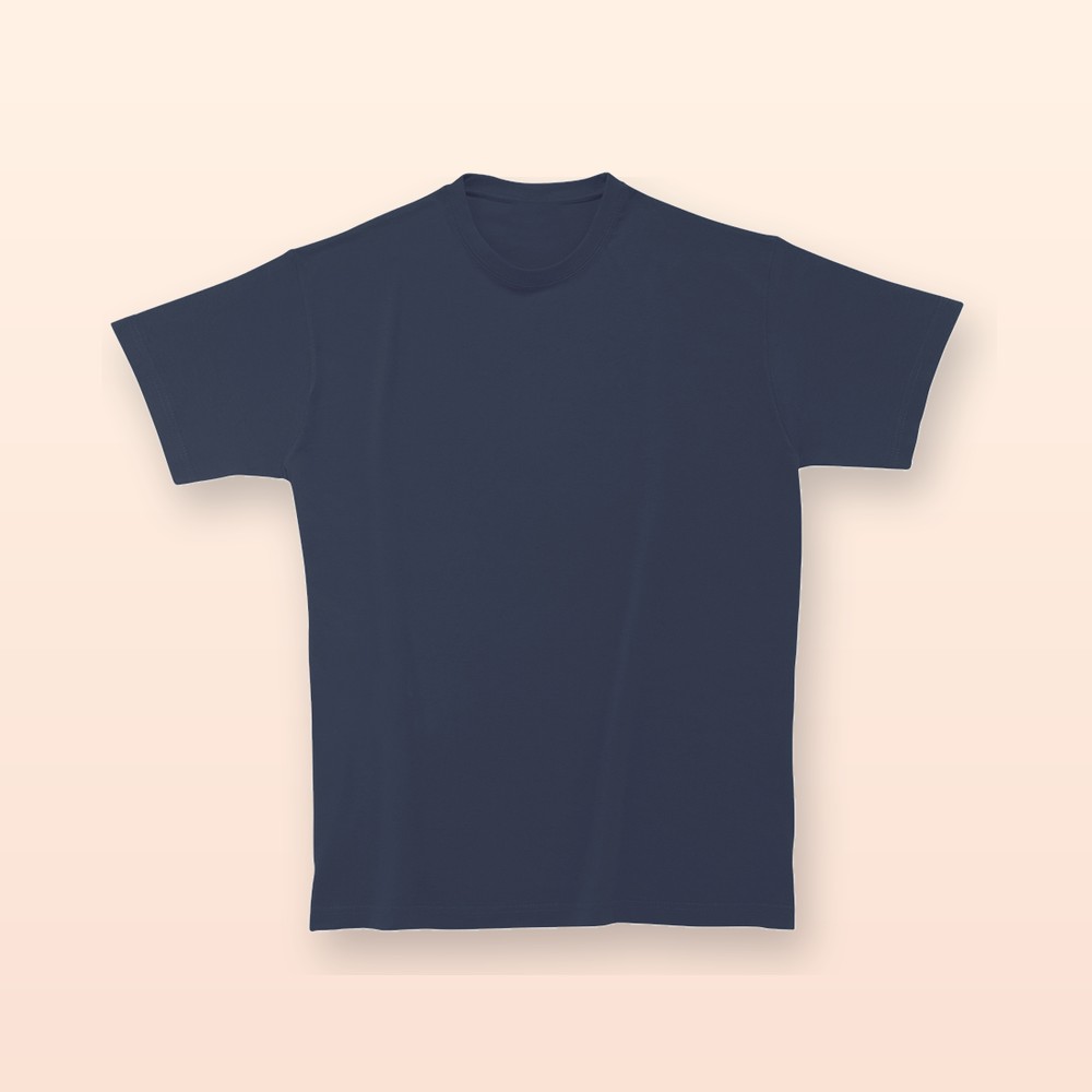 T-shirt in cotone pesante - blu scuro - S
