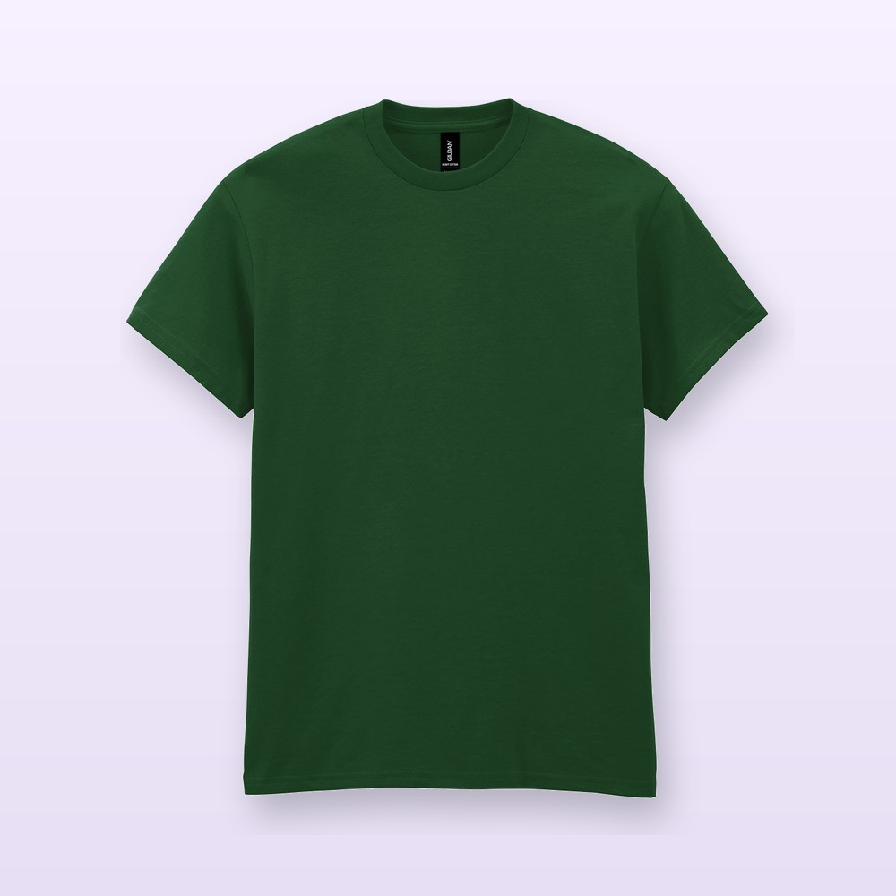 T-shirt in cotone pesante - verde scuro - M