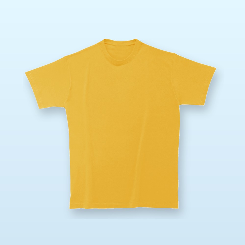T-shirt in cotone pesante - giallo dorato - XXL