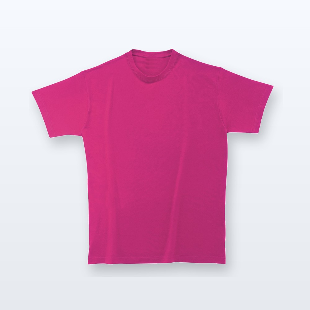 T-shirt in cotone pesante - fucsia - L