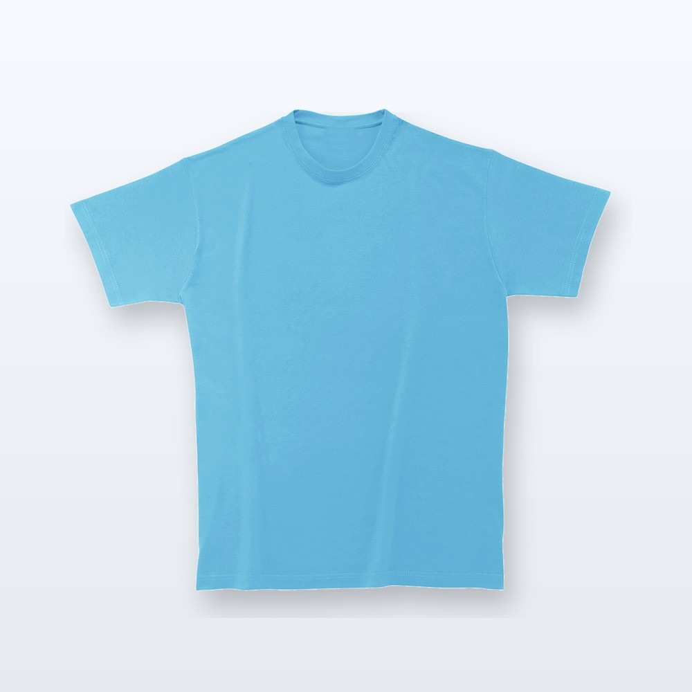 T-shirt in cotone pesante - azzurro - M