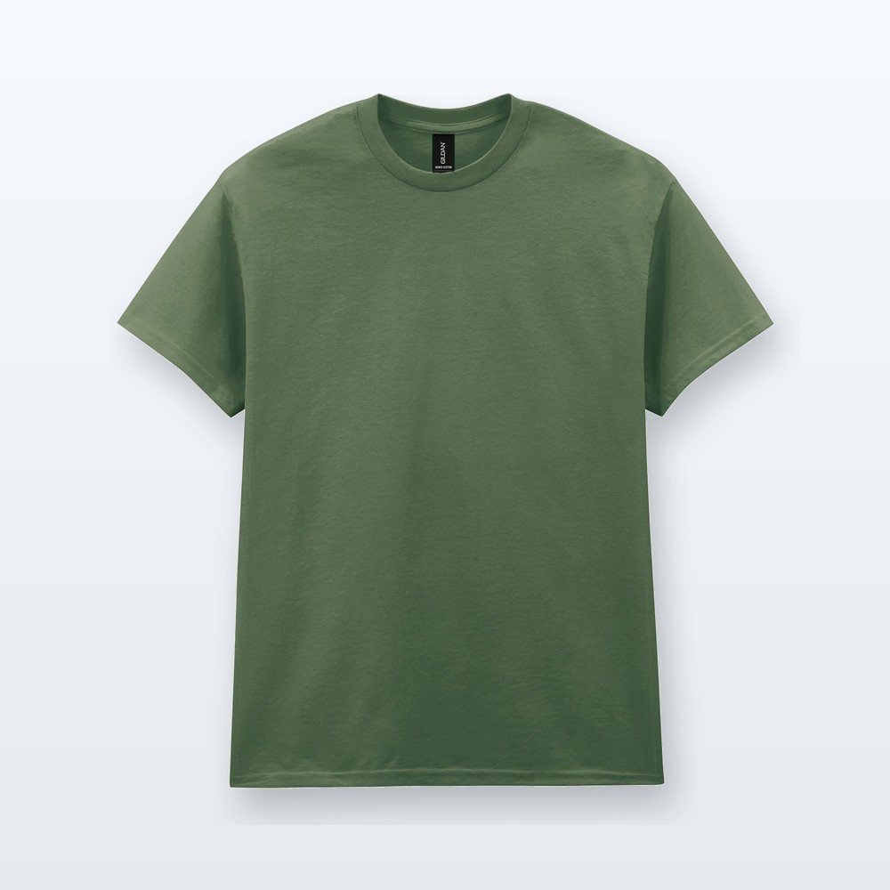 T-shirt in cotone pesante - cachi - L