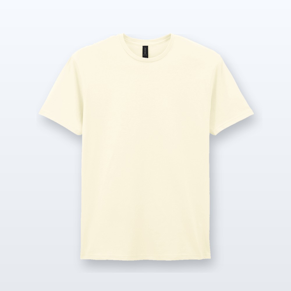 T-shirt in cotone ringspun - beige - S