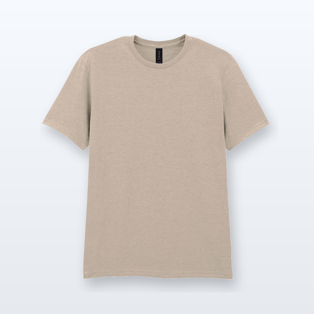 T-shirt in cotone ringspun - naturale - M