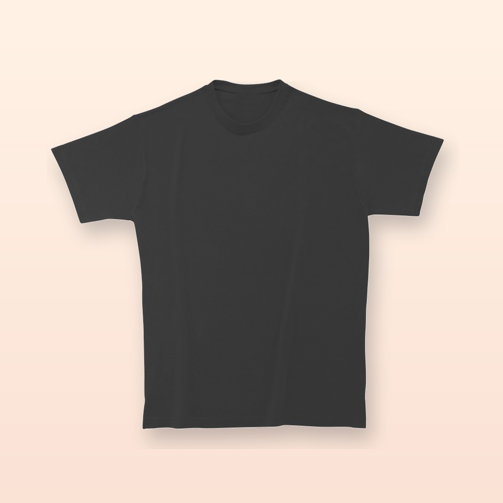 T-shirt in cotone ringspun - nero - XXL