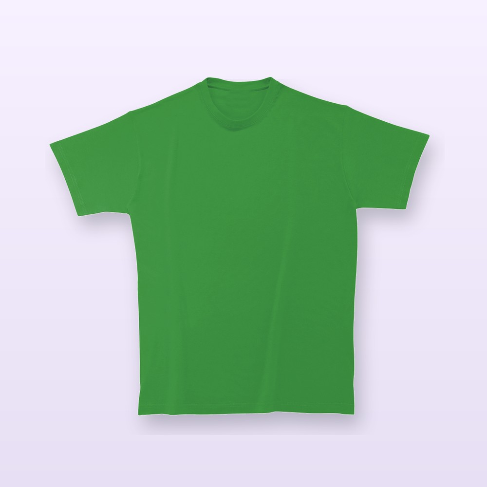 T-shirt in cotone ringspun - verde - XXL