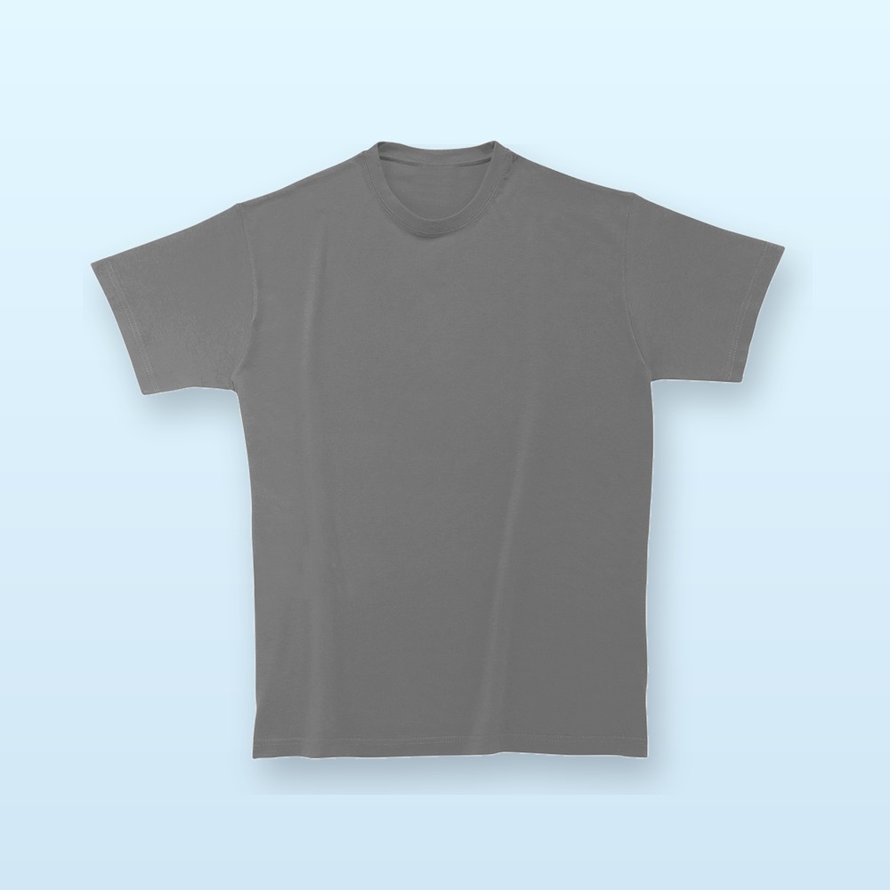 T-shirt in cotone ringspun - grigio - XXL
