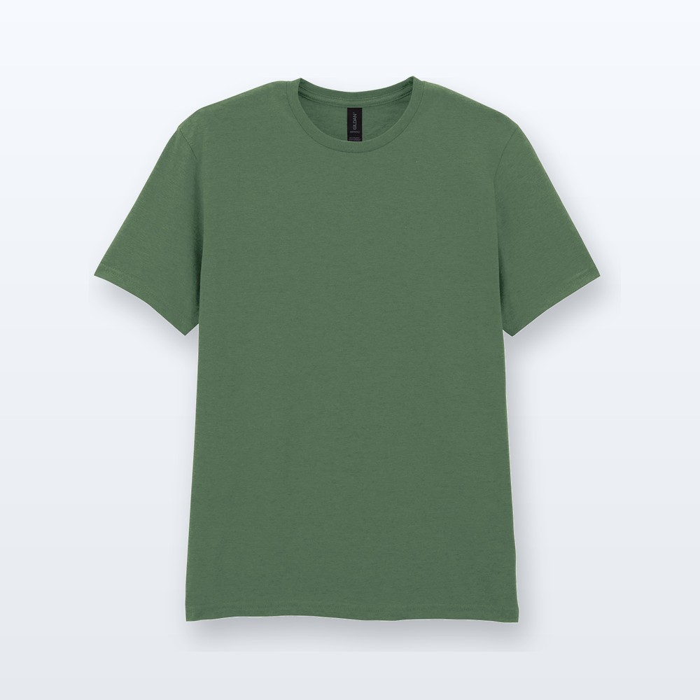 T-shirt in cotone ringspun - cachi - M