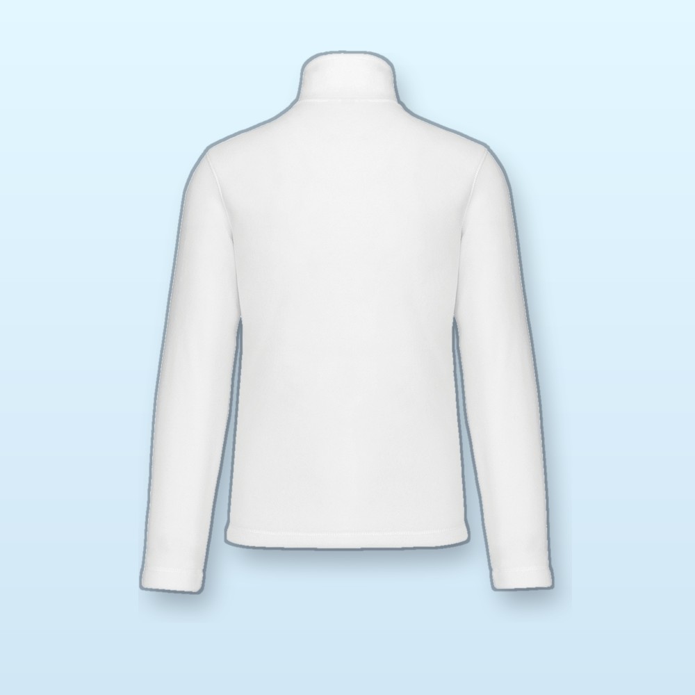 Giacca in pile mezza zip - bianco - M