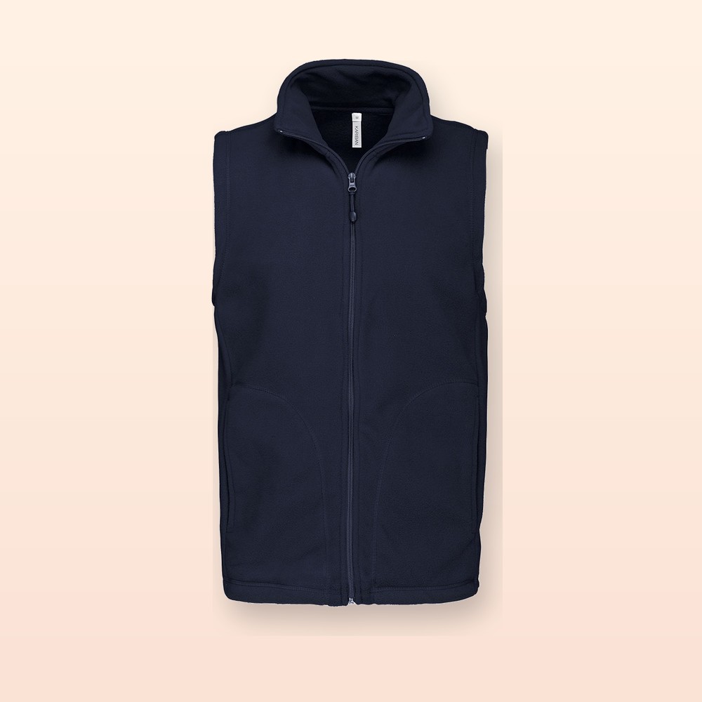 gilet in pile - blu scuro - XXL