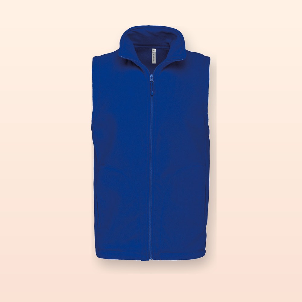 gilet in pile - blu - S