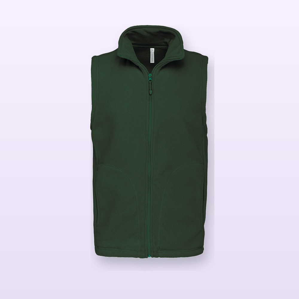 gilet in pile - verde - XXL