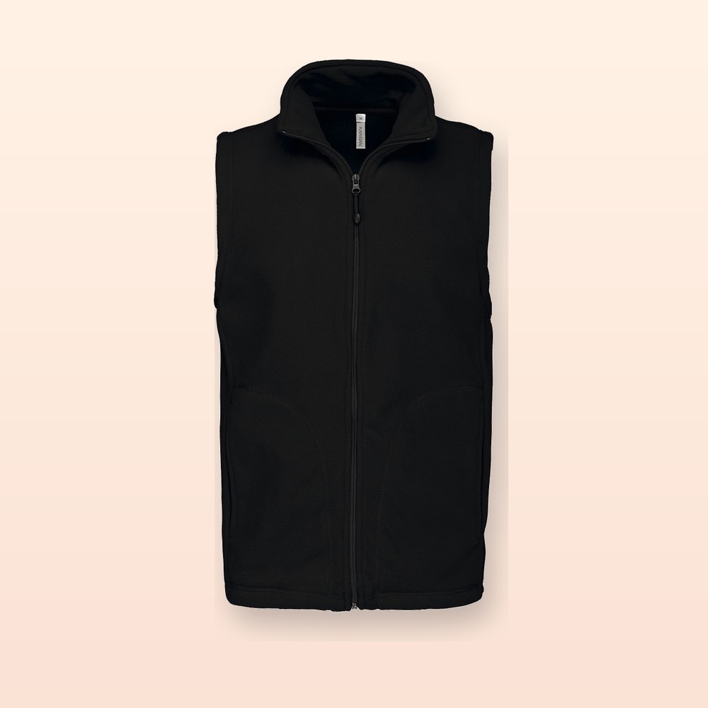 gilet in pile - nero - XXL
