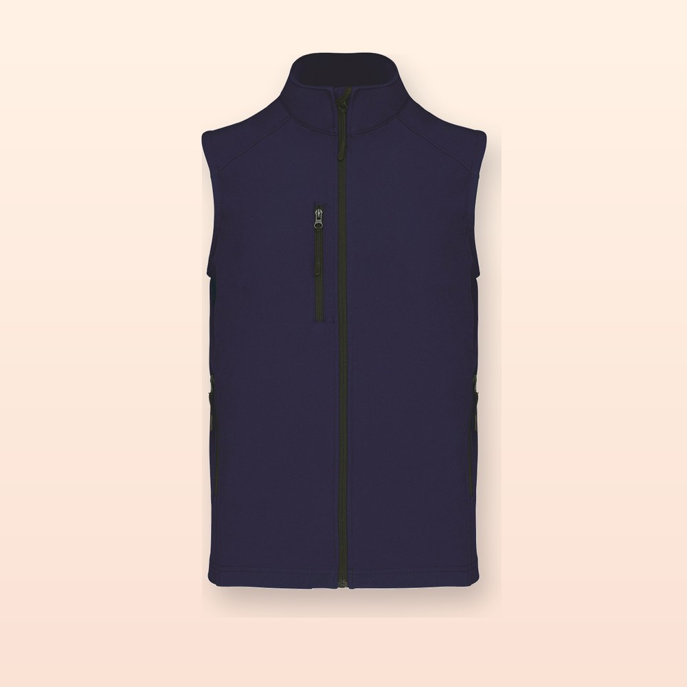 Gilet softshell a 3 strati - blu scuro - S