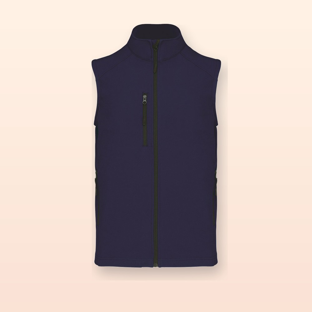 Gilet softshell a 3 strati - blu scuro - XXL