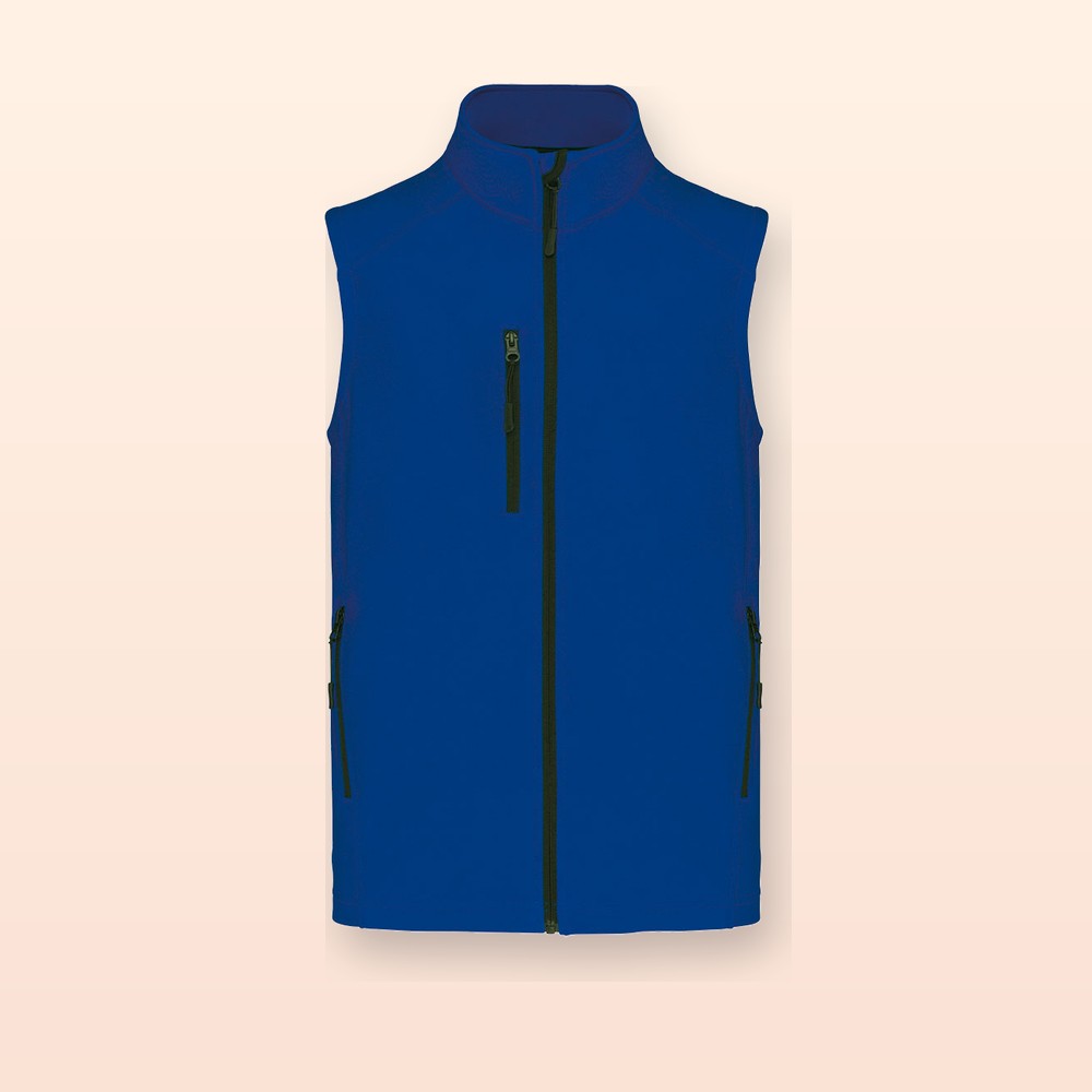 Gilet softshell a 3 strati - blu - XL